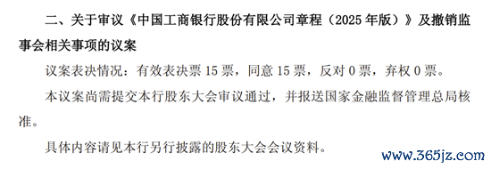 配资炒股股票 工行、农行、中行、建行、交行同日公告：撤销监事会！