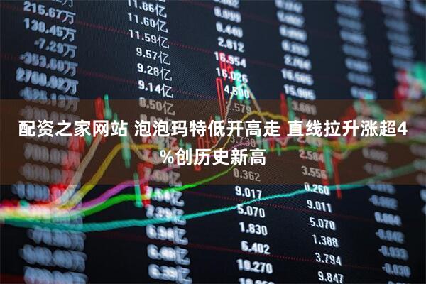配资之家网站 泡泡玛特低开高走 直线拉升涨超4%创历史新高